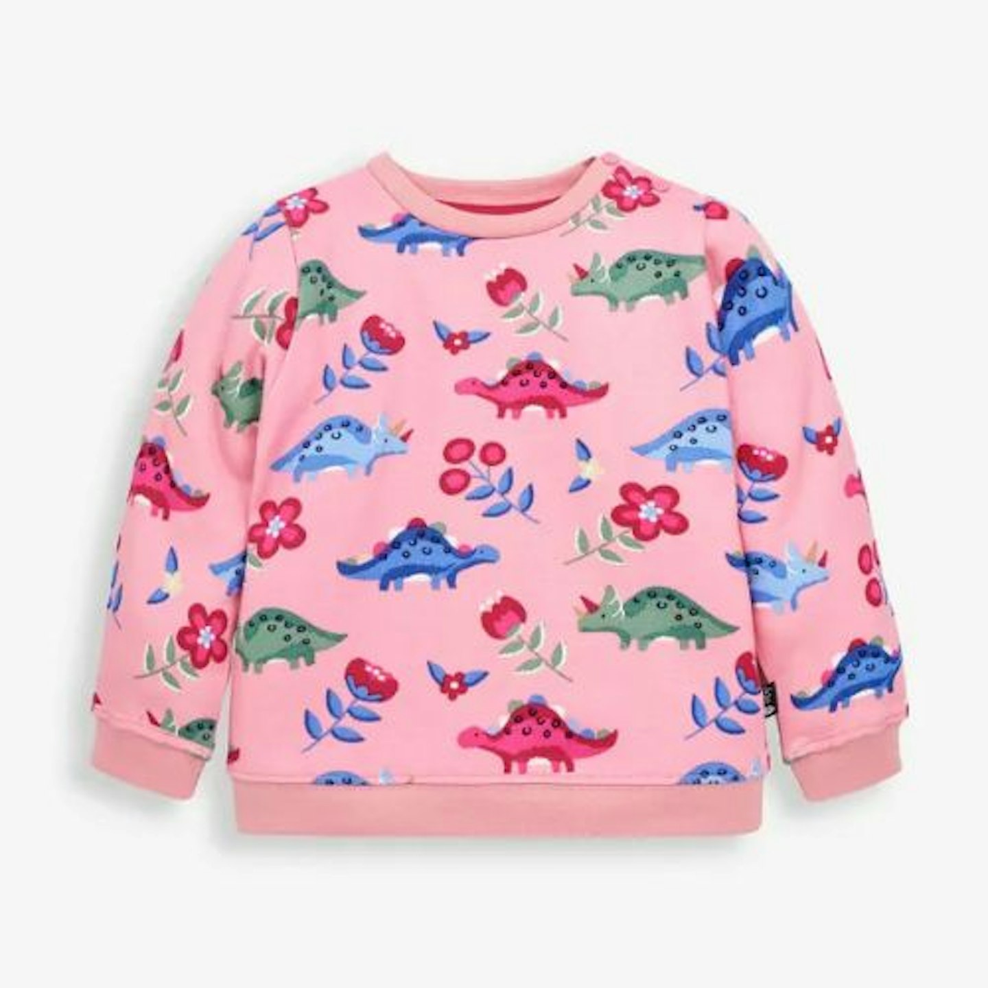 Pink dino print sweatshirt