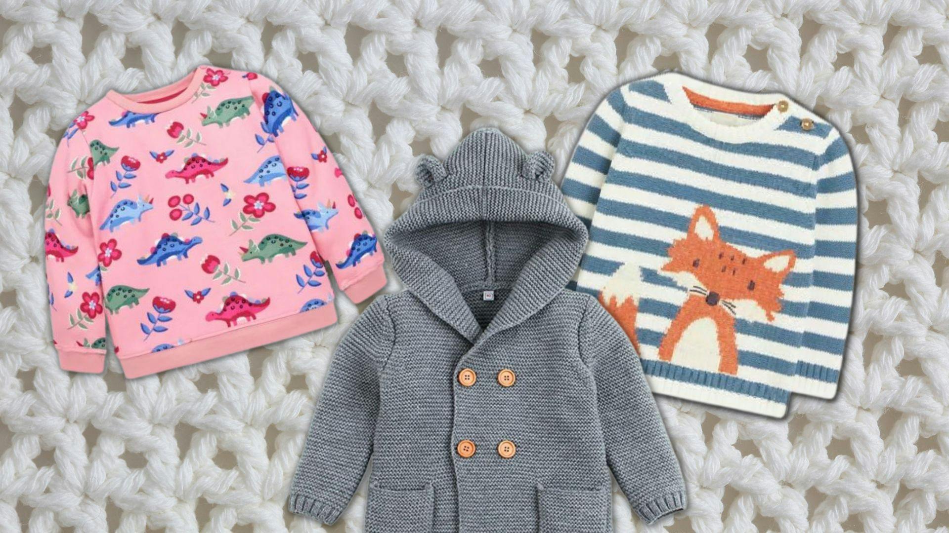 One year baby on sale sweater