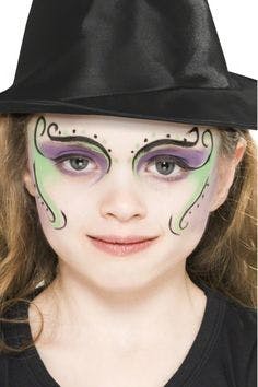 Witch face paint How to guide and ideas