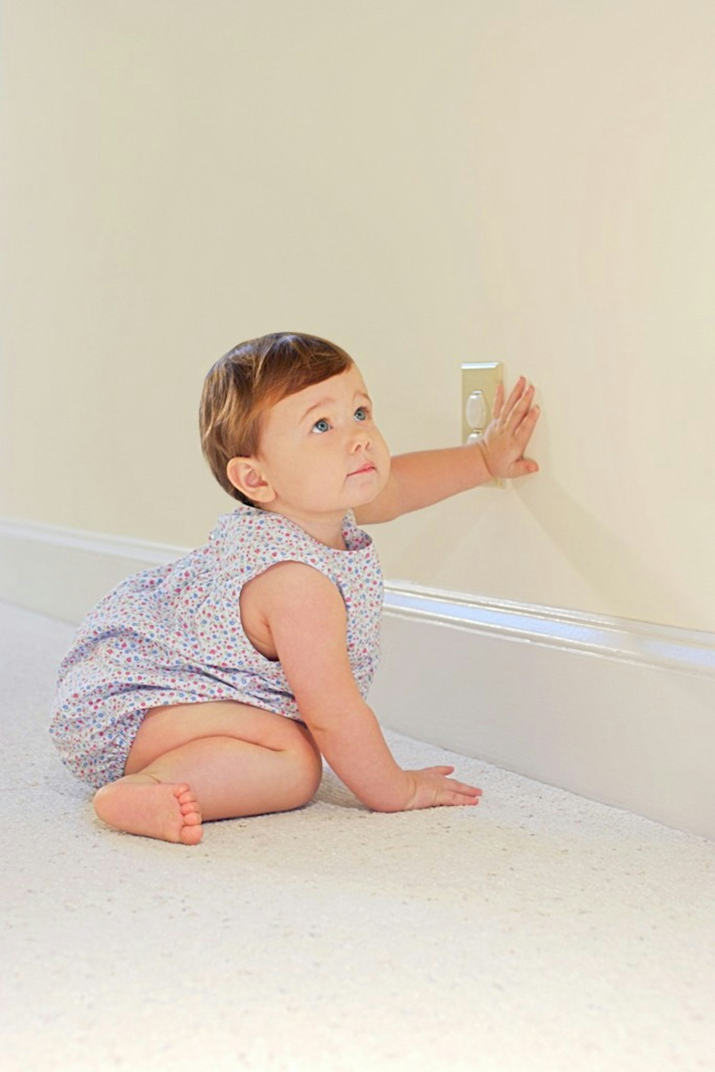 Keep your toddler safe by blocking off plugs and sockets
