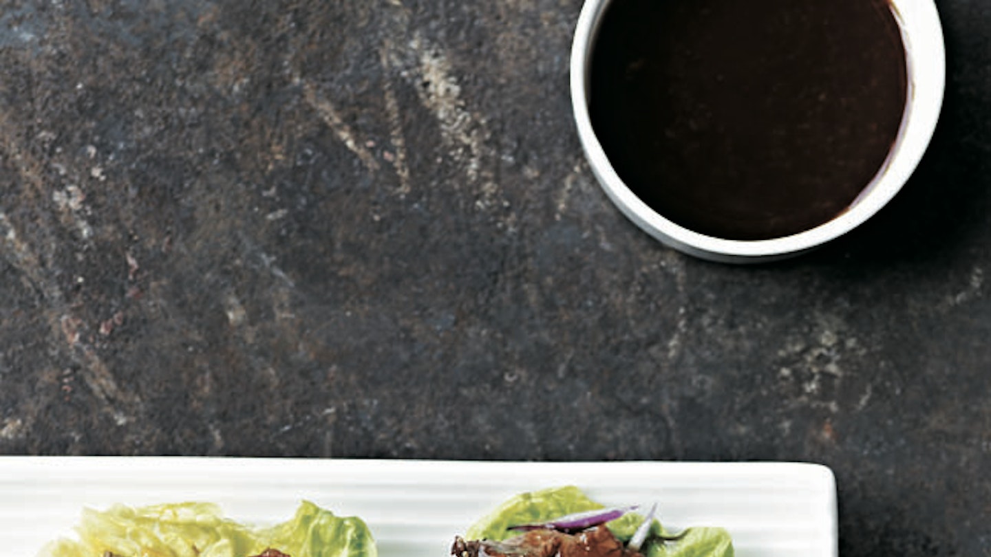 Steak Teriyaki Salad In Lettuce Cups From Itsu
