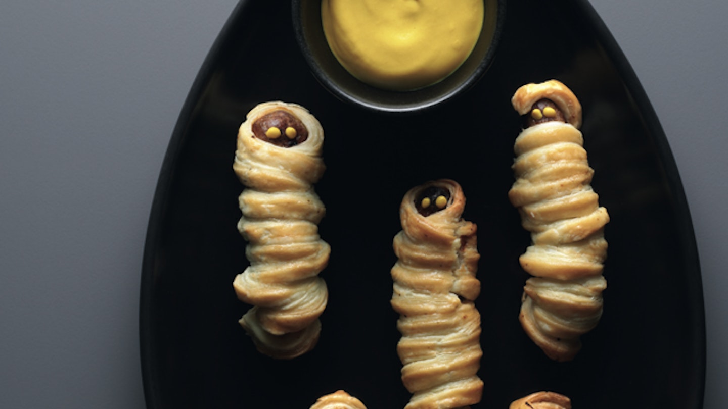 These sausage rolls are perfect for serving at Halloween