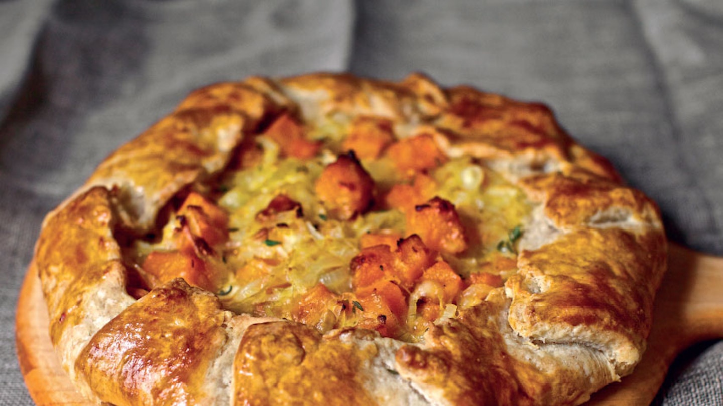 Butternut Squash And Caramelized Onion Galette