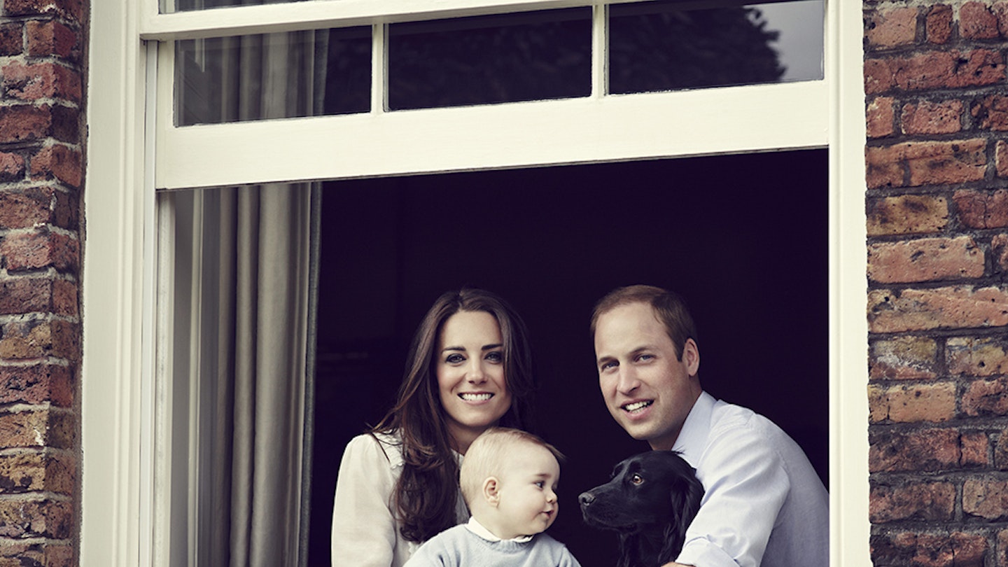 Prince George Poses With William And Kate In Mother’s Day Family Portrait