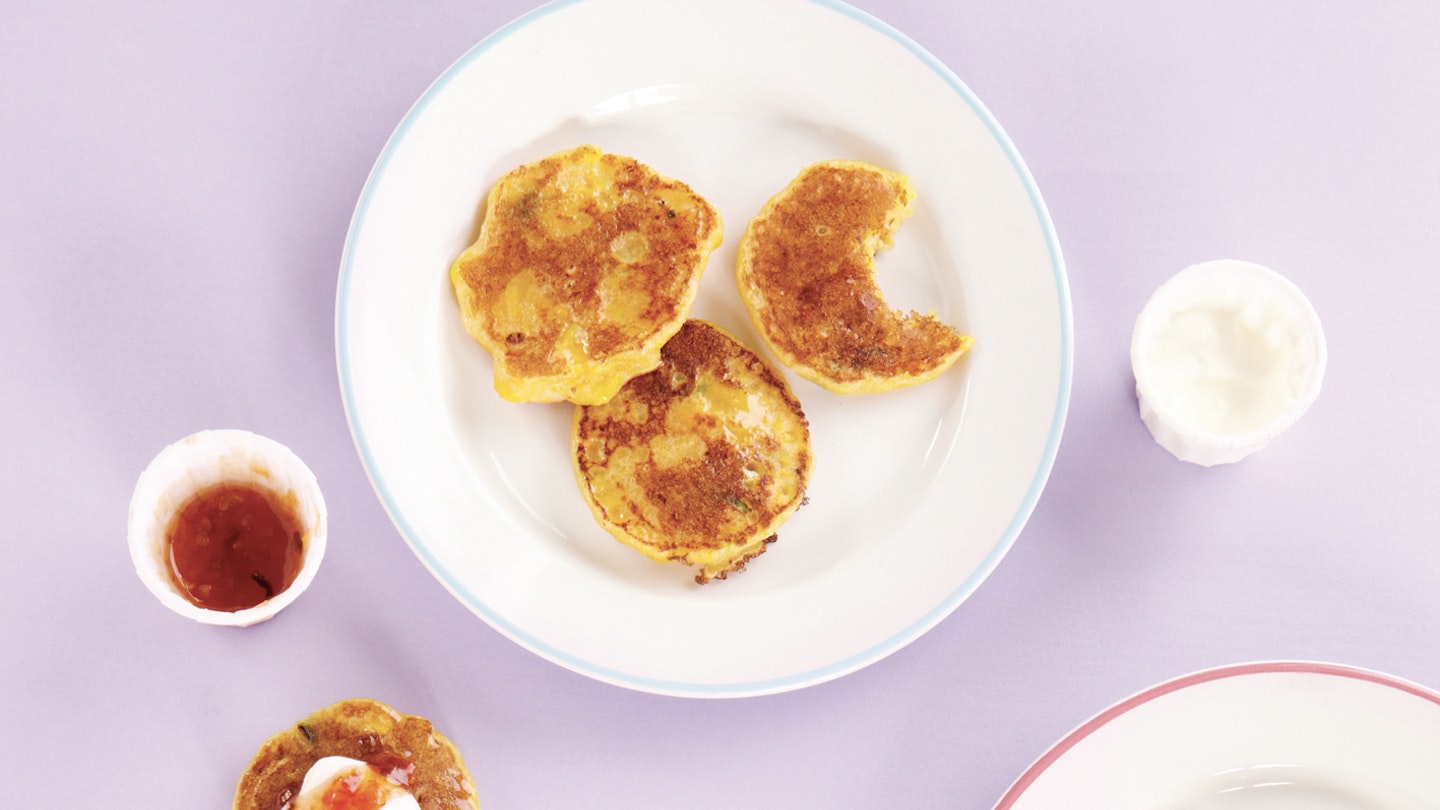 Add a can of sweetcorn to some batter and you’ve got a tasty lunch or small dinner that your toddler will love. And if you have leftovers, you can swap the sweetcorn for blueberries and have fritters for dessert.