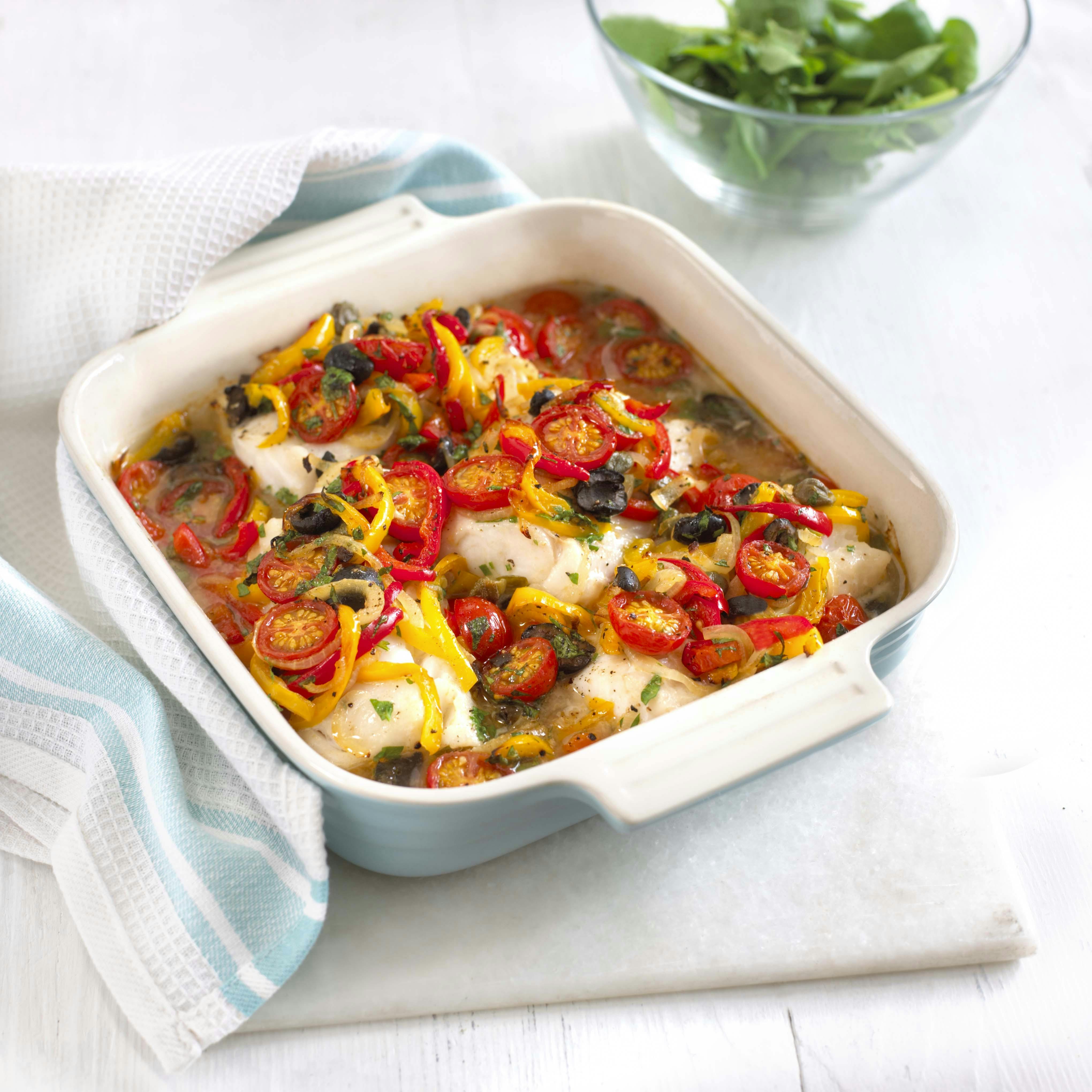 Mediterranean Baked Fish