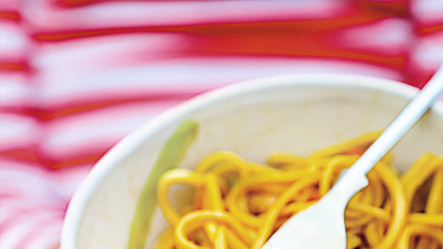 Honey sticky chicken noodles recipe