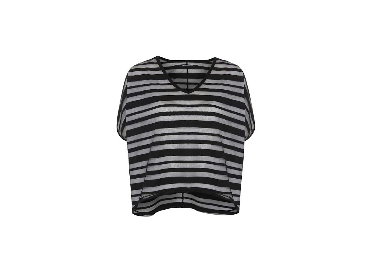 Mesh striped oversized top, £12. 