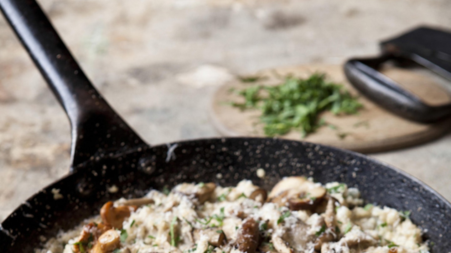 This mushroom quinotto makes a change from risotto.