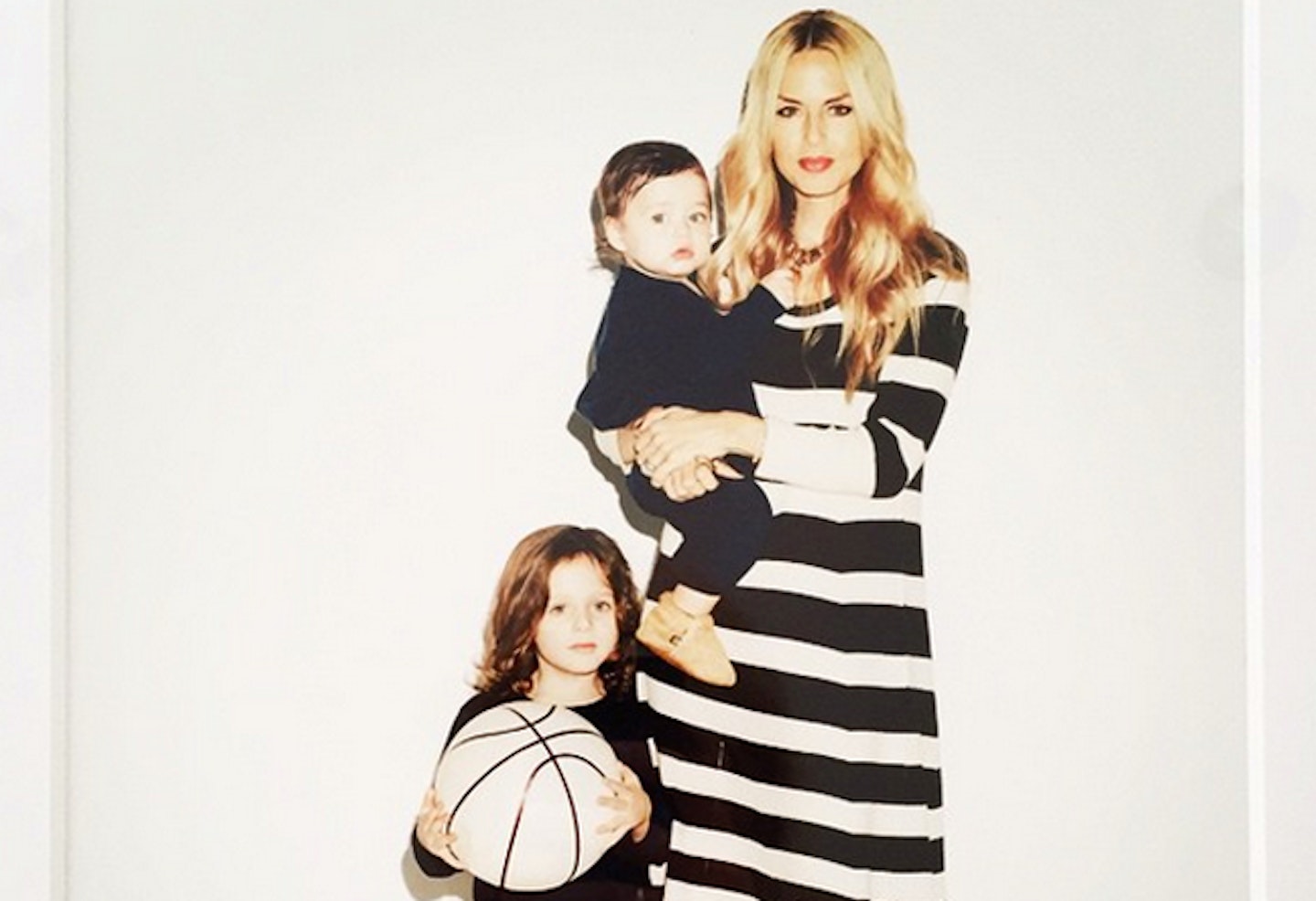 Rachel Zoe with her children, from Instagram