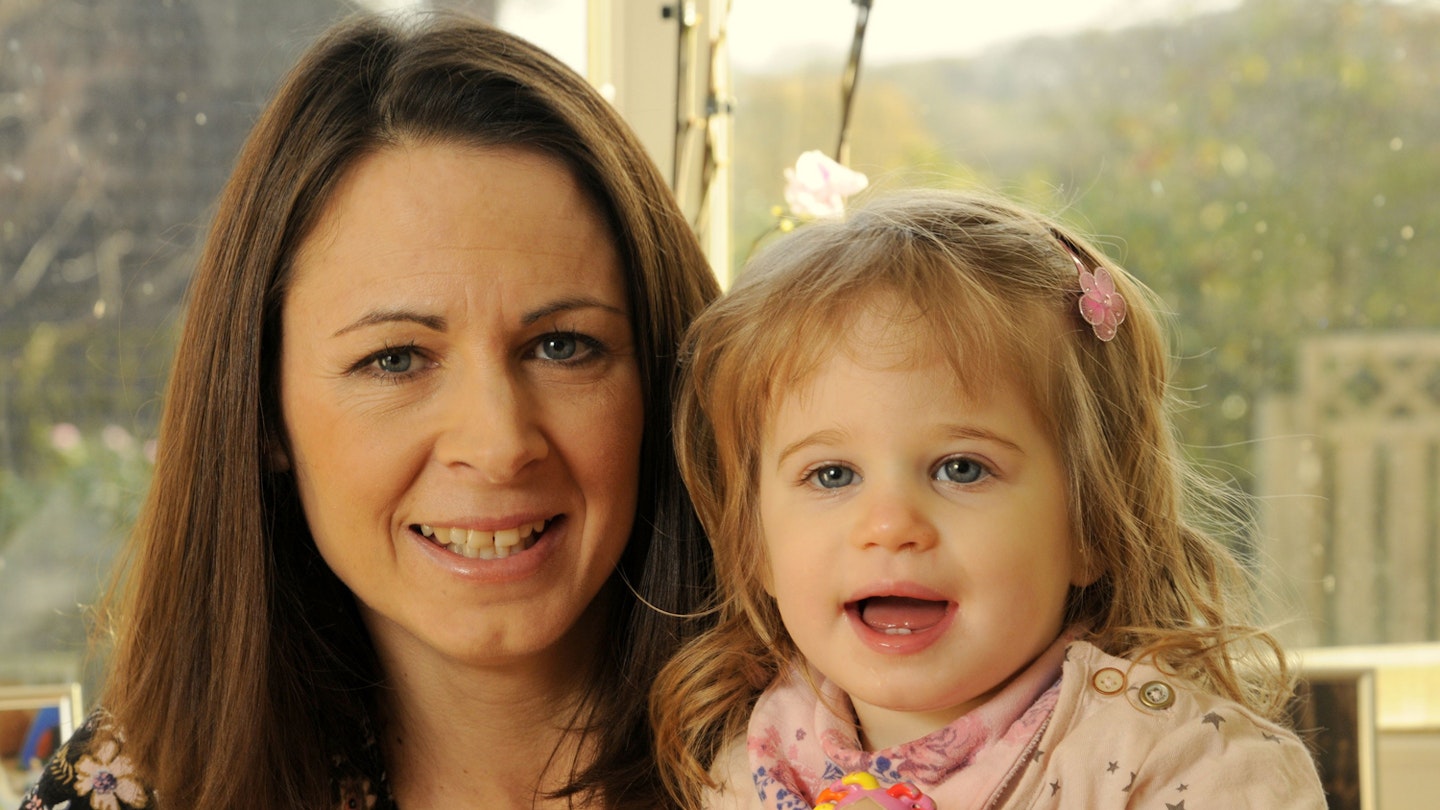 Jo Pavey with her daughter Emily [Photo: Stuart Clarke/REX_Shutterstock]