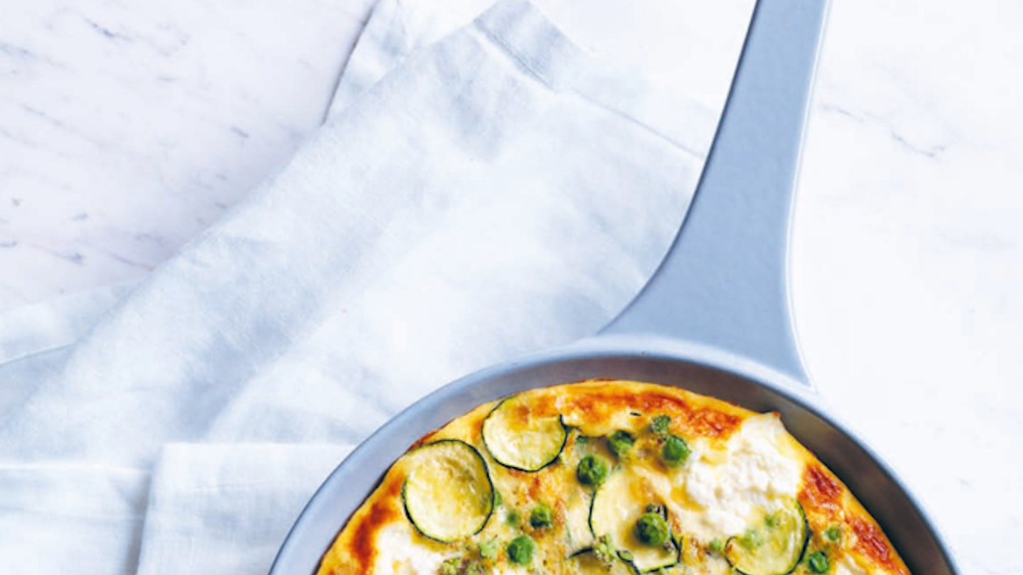 This courgette frittata is quick to make up 