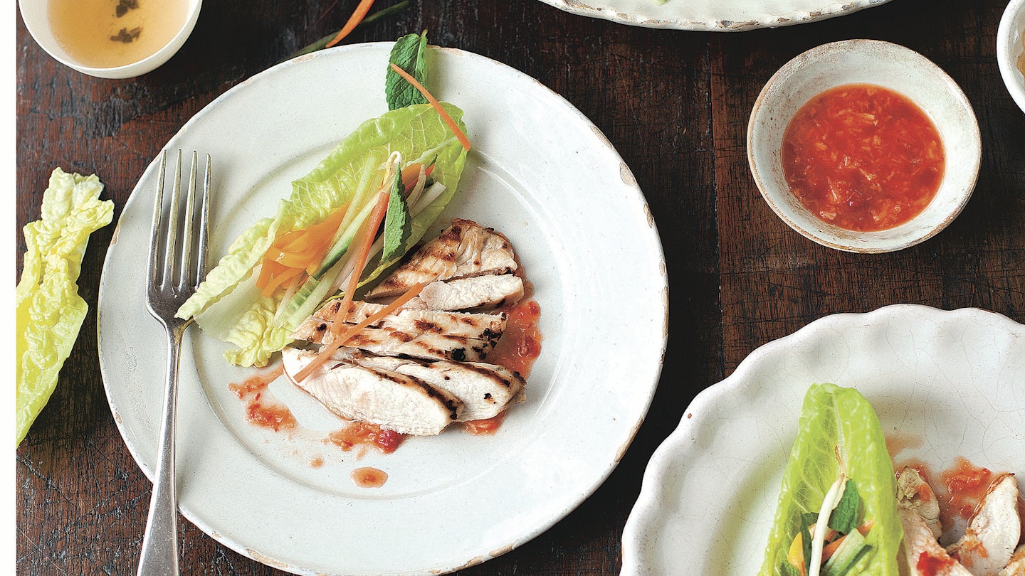 Griddled Vietnamese Chicken With Table Salad