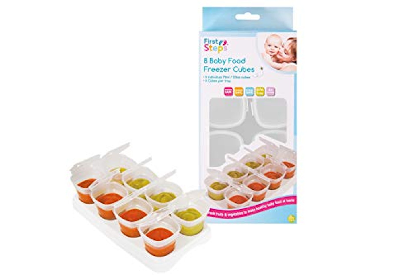 First Steps Baby Weaning Food Freezing Cubes Tray