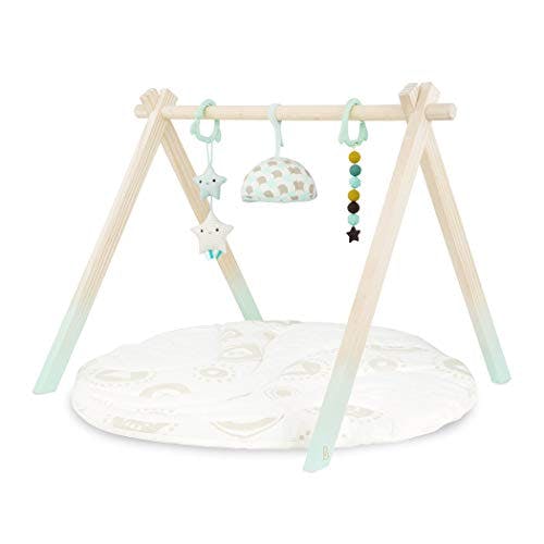 Stylish Scandi wooden baby play gyms