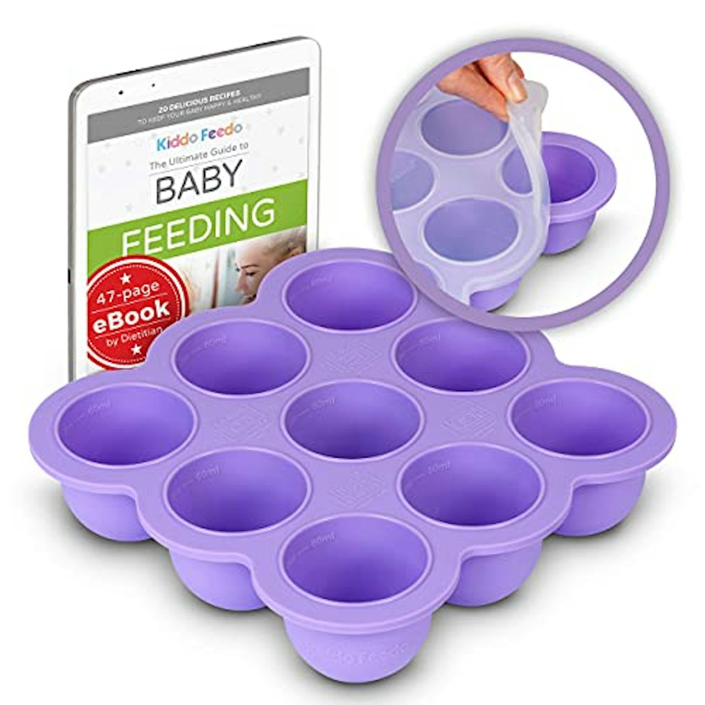 Kiddo Feedo Baby Food Storage Container and Freeze Tray