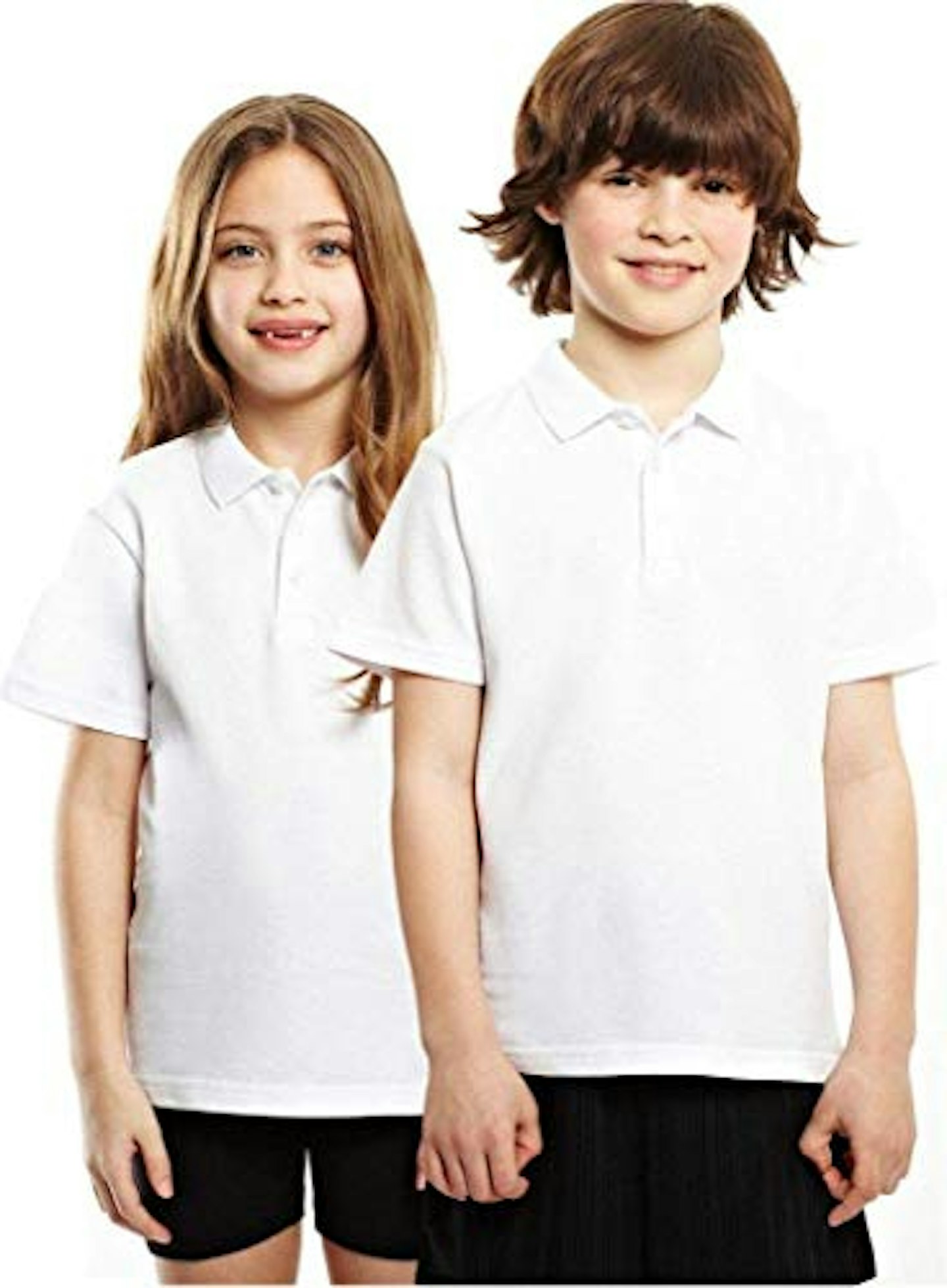 Best back to school uniform for primary school children Listers Schoolwear White Cotton School Plain Polo Shirt