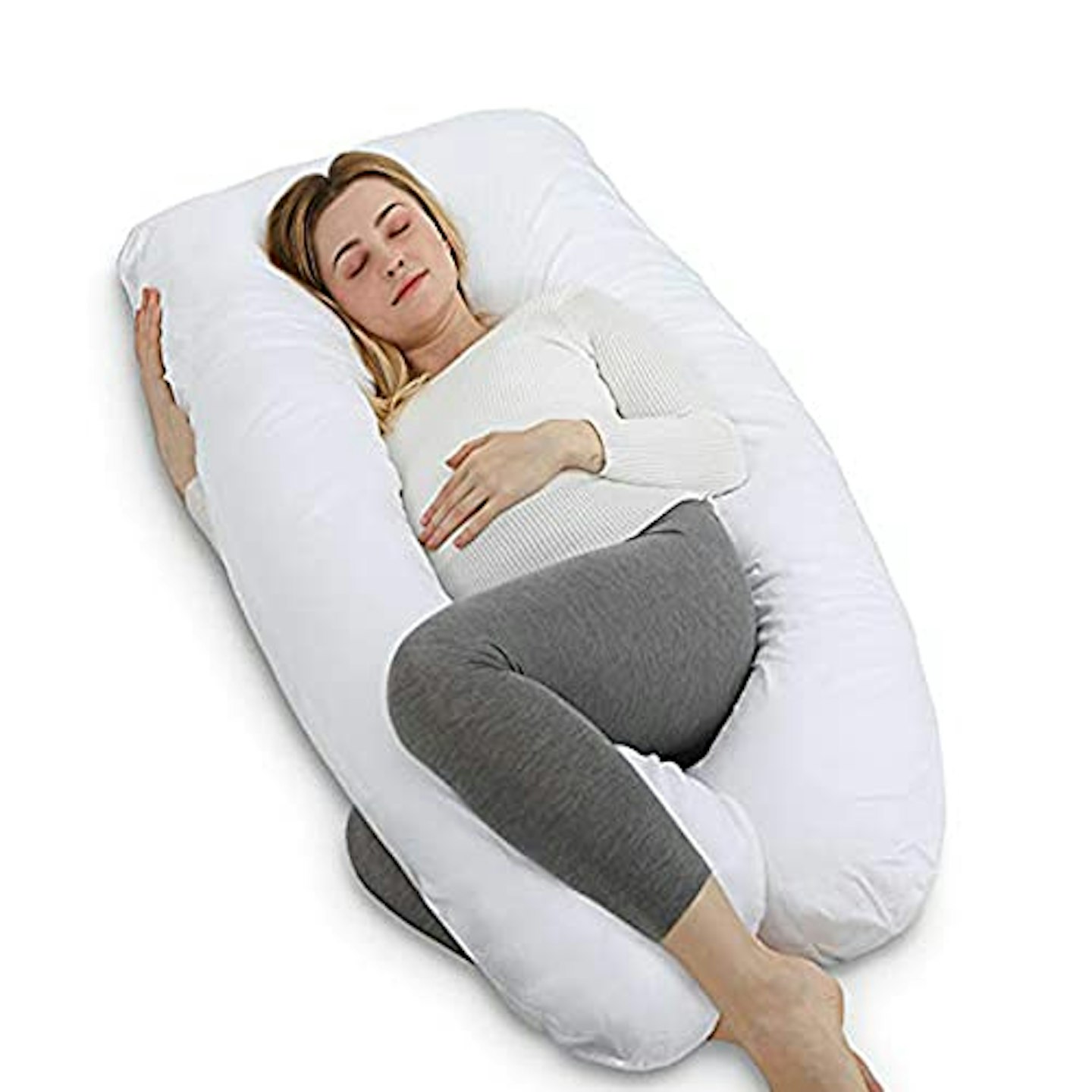 Iyan Linens 12ft Big U Shaped Body Support Pillow