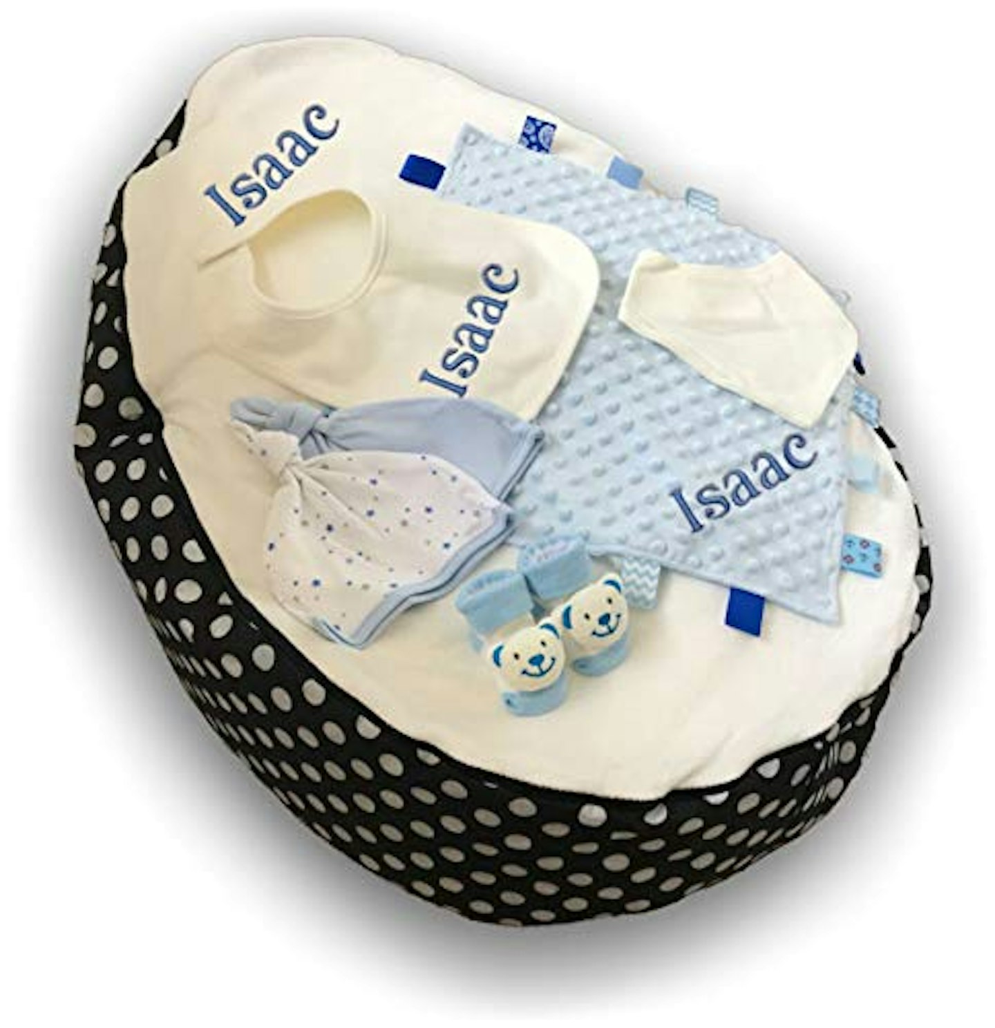 Personalised Baby Bean Bag Gift Pack