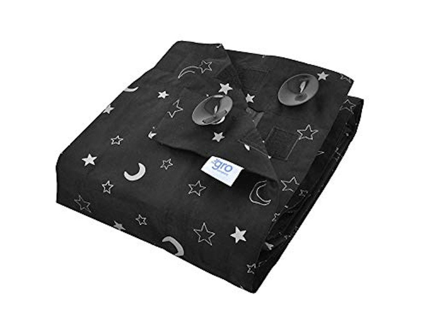 The Gro Company Stars and Moons Gro Anywhere Portable Blackout Blind with Suction Cups 
