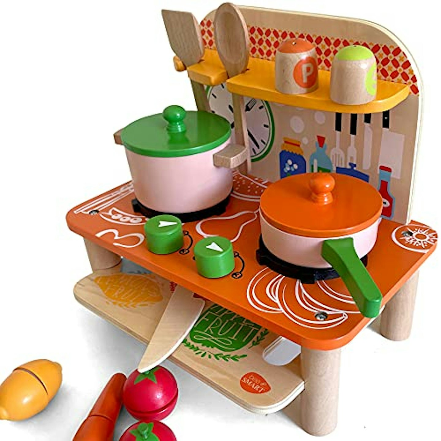 Bee Smart Kids Kitchen Toy Toddler Play Kitchen Playset