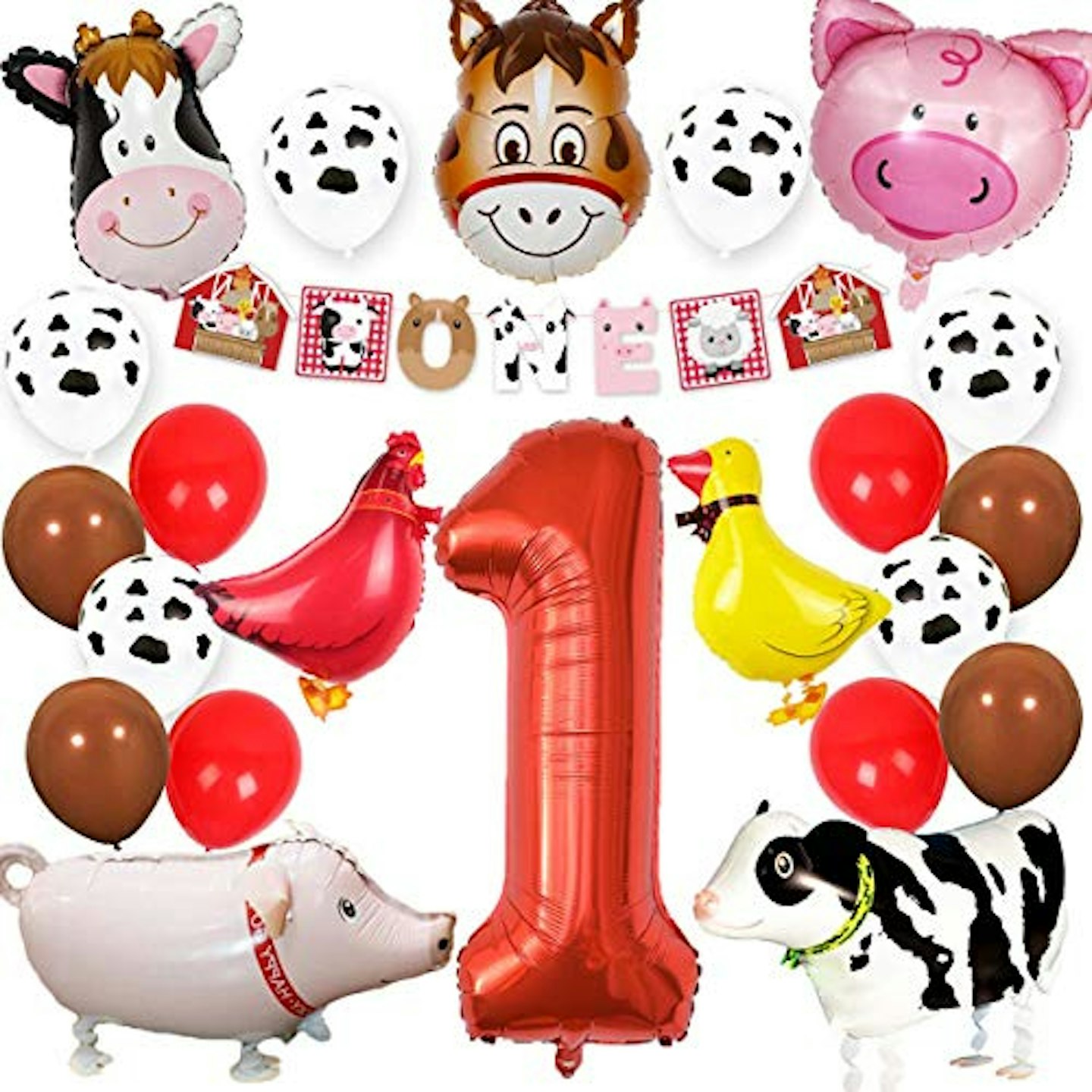 Farm Animal 1st Birthday Party Supplies