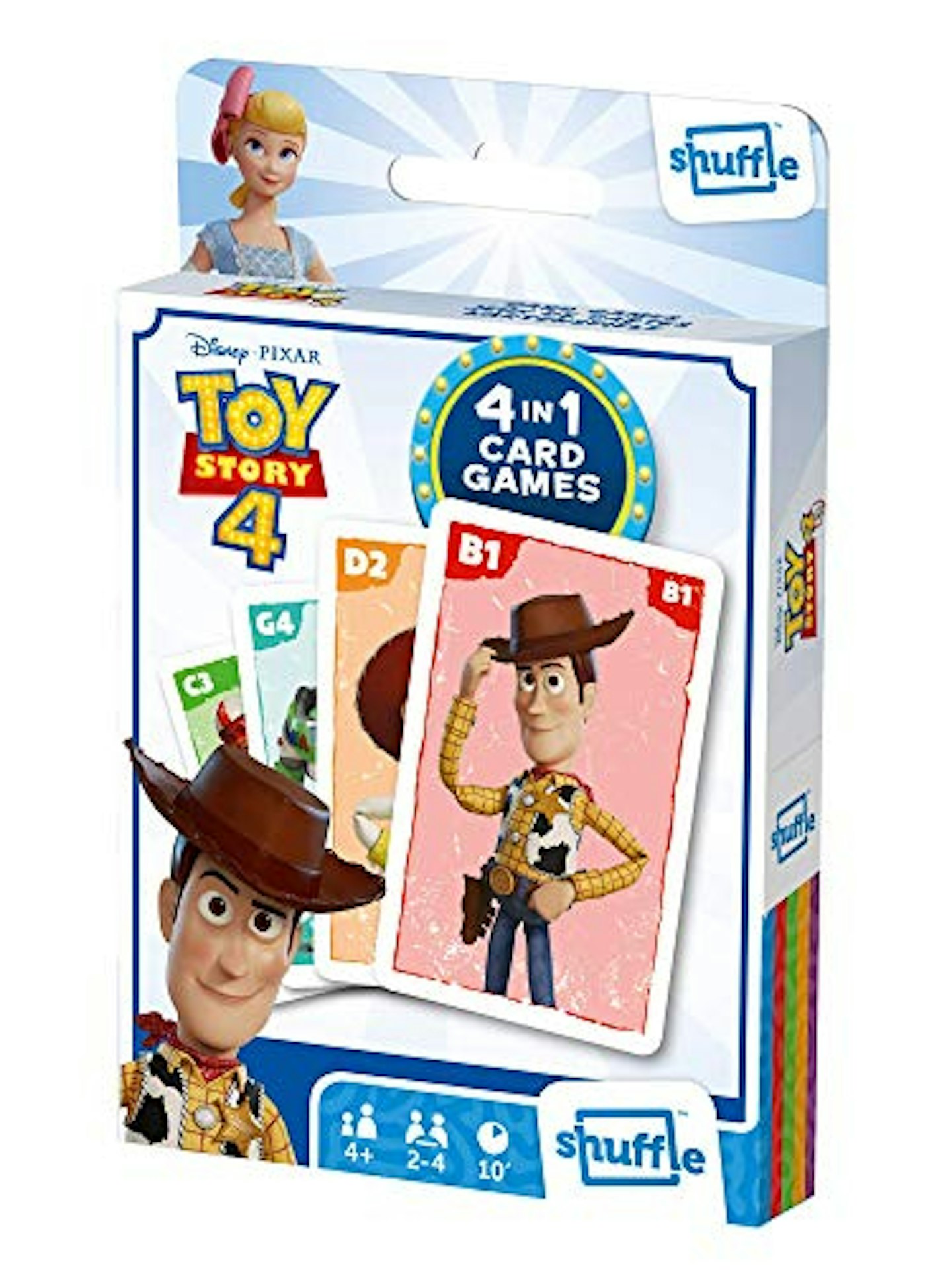 Shuffle Card Game Fun 4 in 1 Toy Story 4