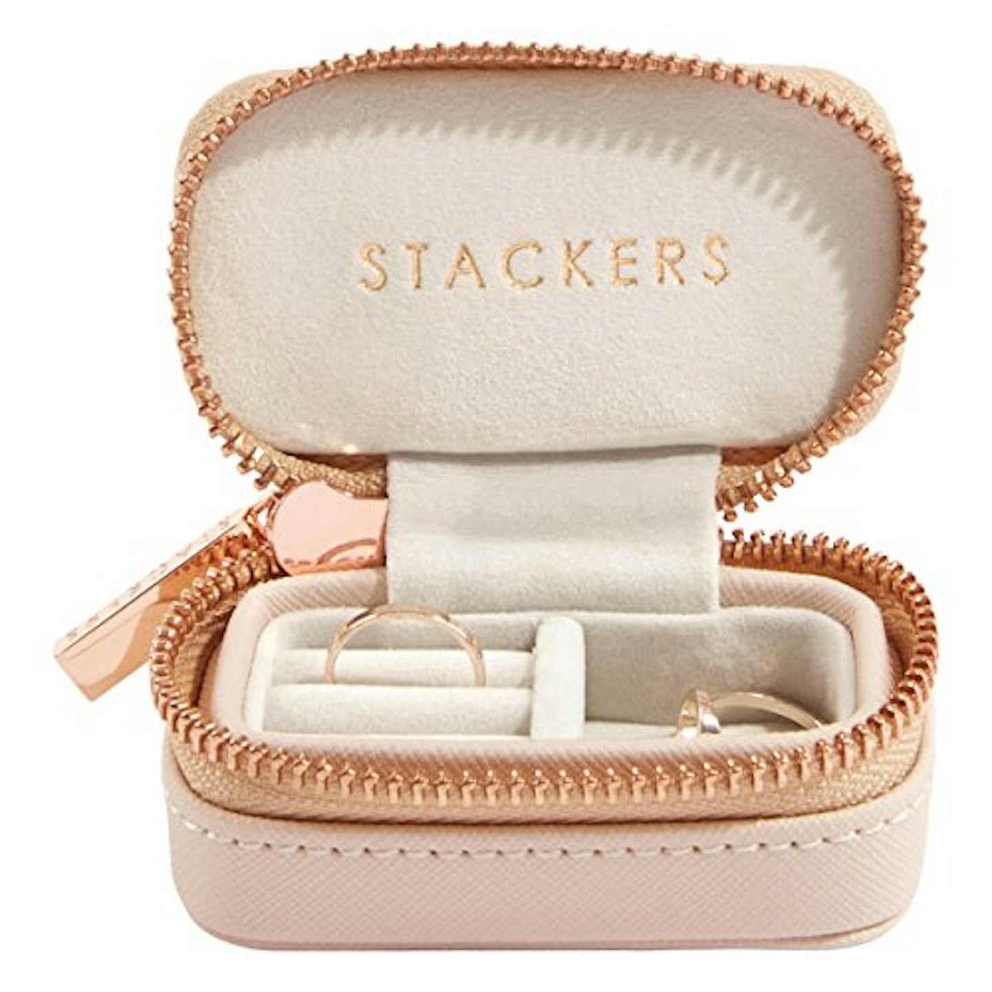 Blush Pink Petite Travel Jewellery Box