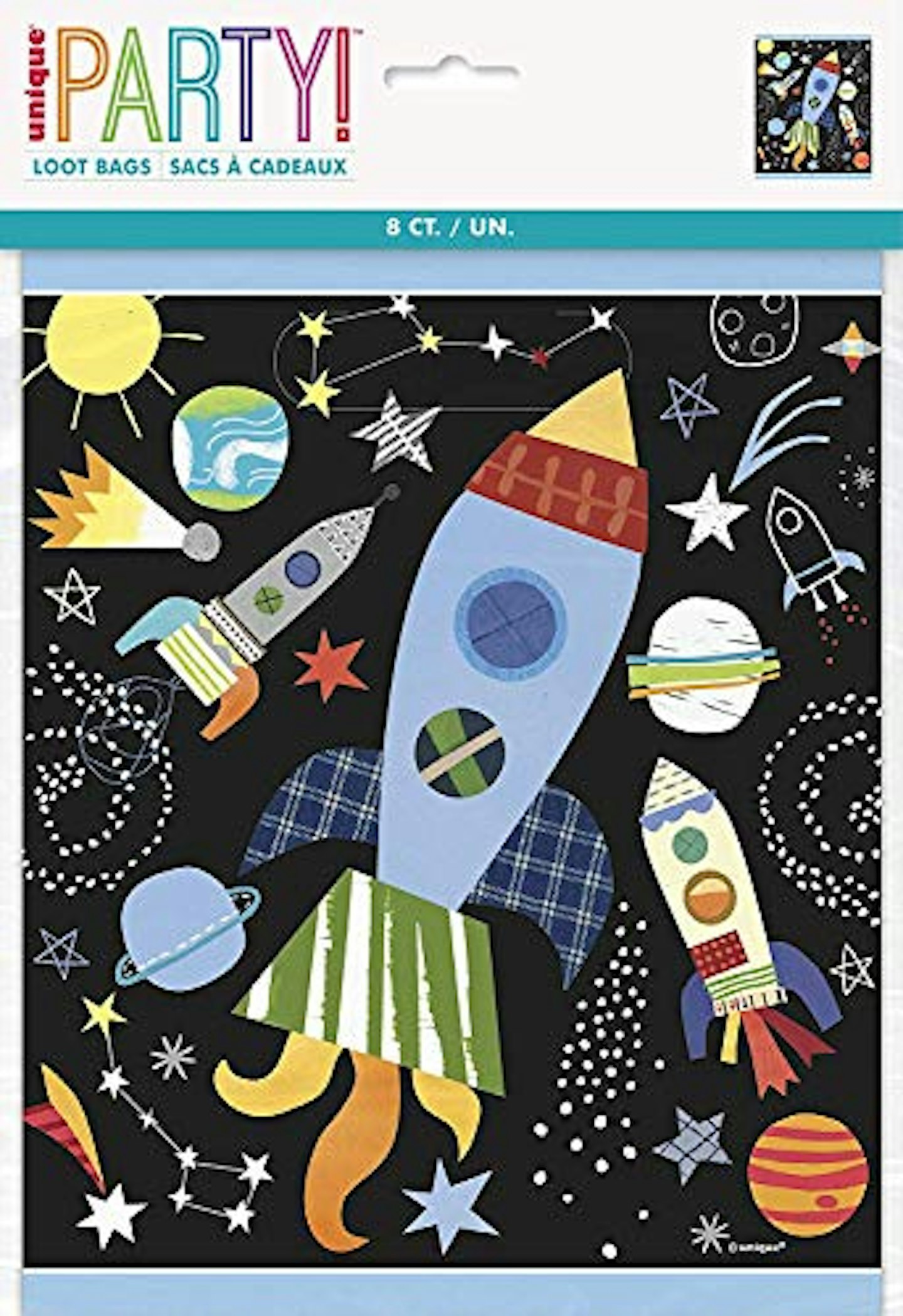 Outer Space Party Bags, Pack of 8 