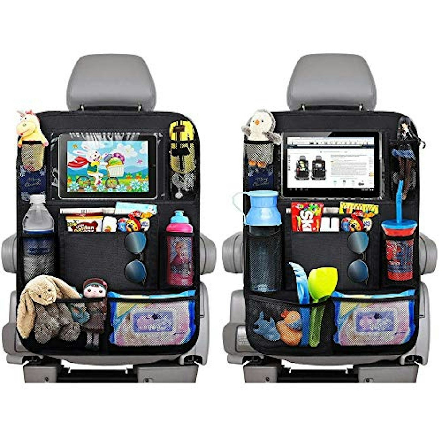 Best car seat organiser EFULL 2pc Car Back Seat Organiser for Kids