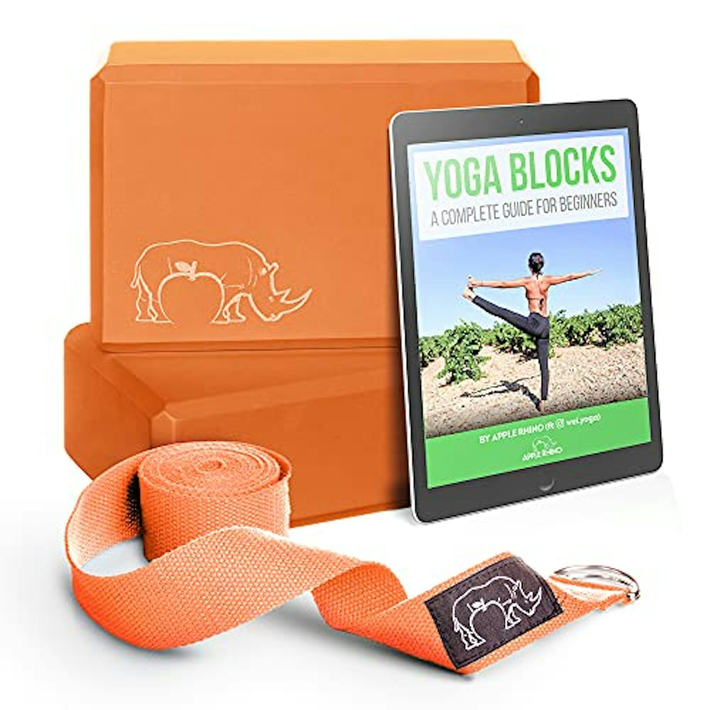Apple Rhino Yoga Blocks and Strap