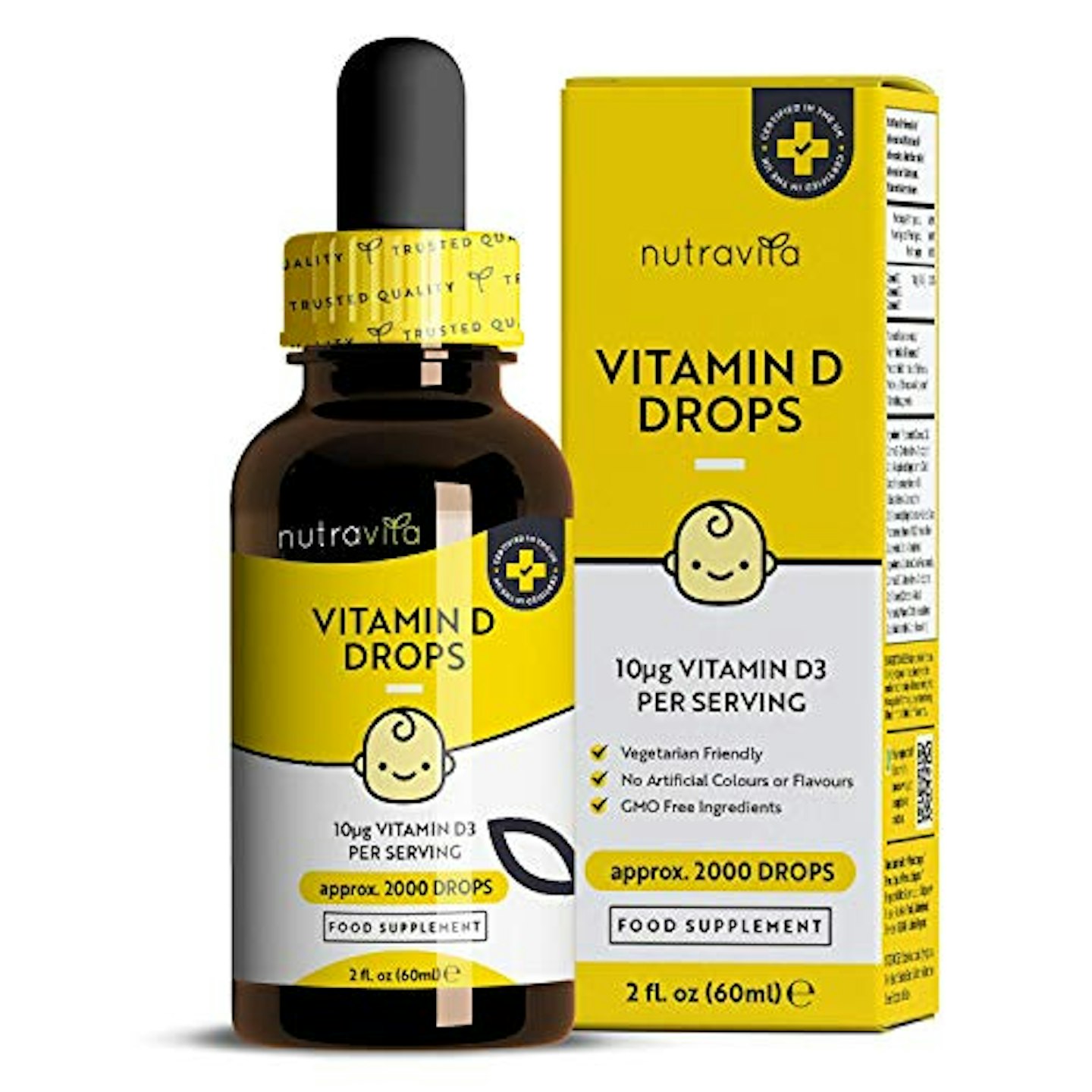 Baby Vitamin D Drops for Infants u0026amp; Children 60ml