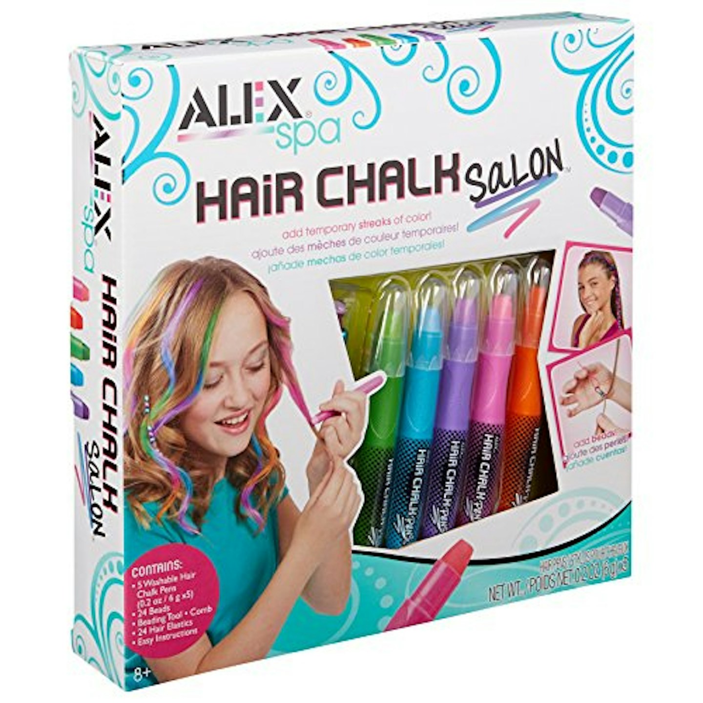Alex Toys A738W Spa Hair Chalk Salon Craft Kit