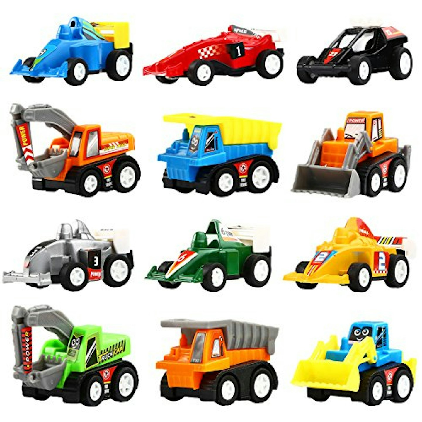 Yeonha Toys Pull Back Cars 12 Pack