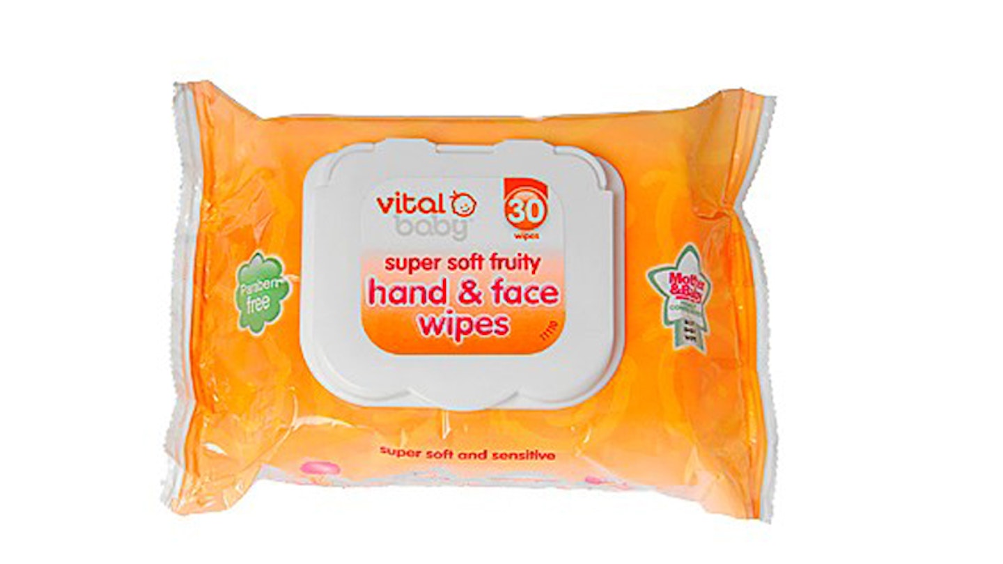 Vital Baby super soft fruity hand & face wipes