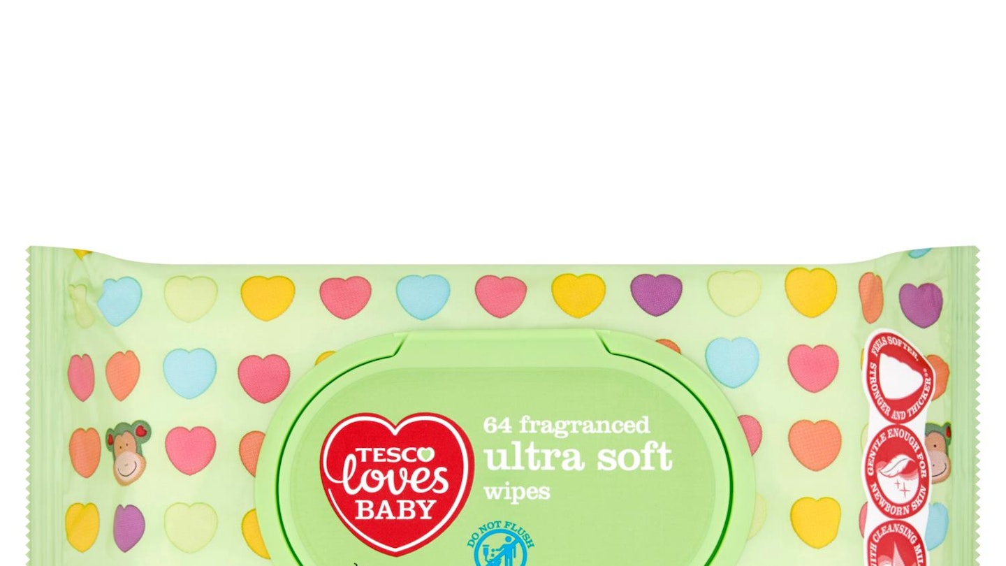 Tesco Loves Baby 64 Fragrance Free Ultra Soft Wipes 

