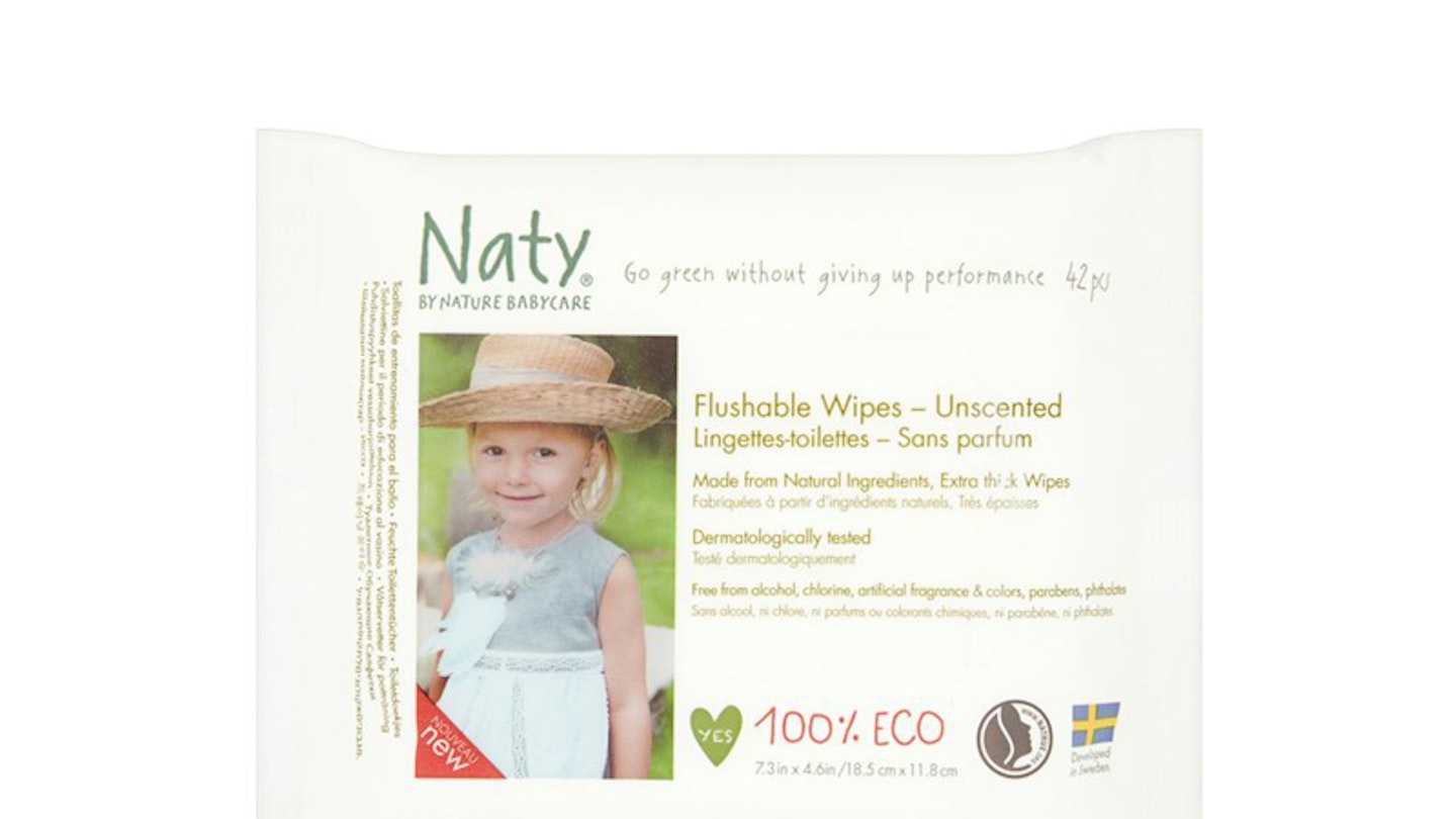 Naty By Nature Babycare Eco Toilet Wipes