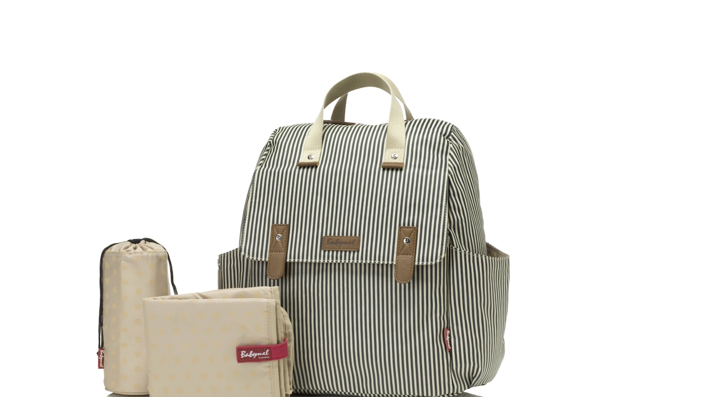 babymel robyn convertible backpack vegan leather pale grey Changing Bag Bronzer Baby Products BABYMEL ROBYN CHANGING BAG OVERVIEW