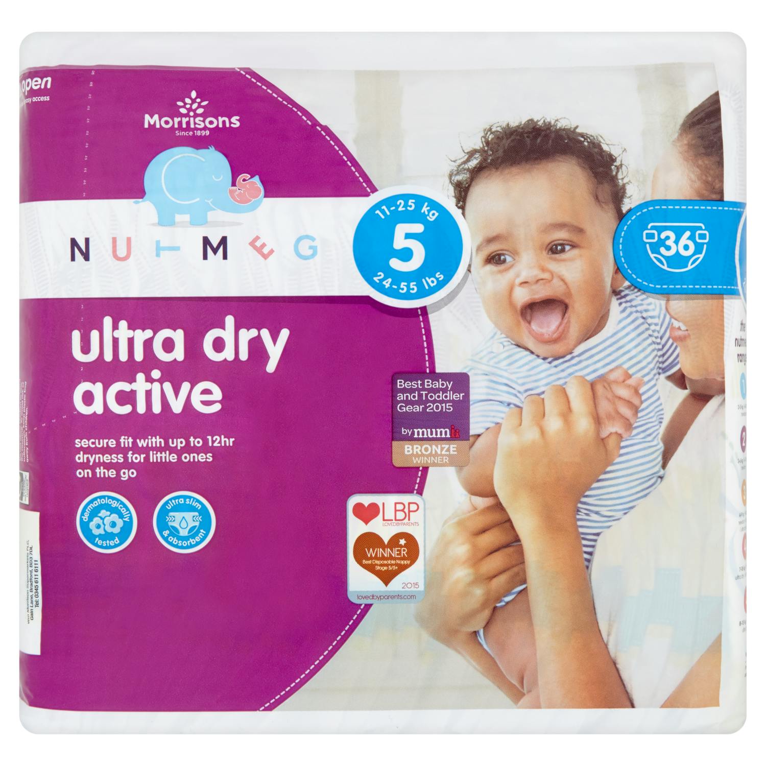 Morrisons Nutmeg Ultra Dry Active Nappies review Reviews Mother & Baby