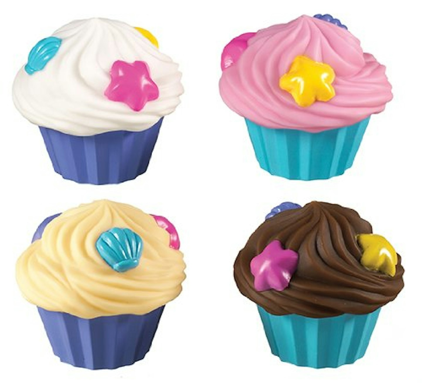 colourful toy cupcakes