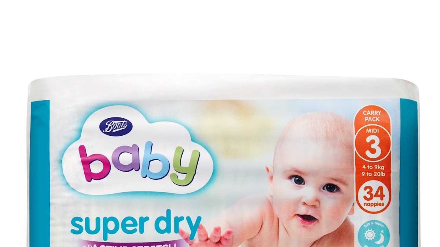 Boots Baby Super Dry Nappies With Active Stretch
