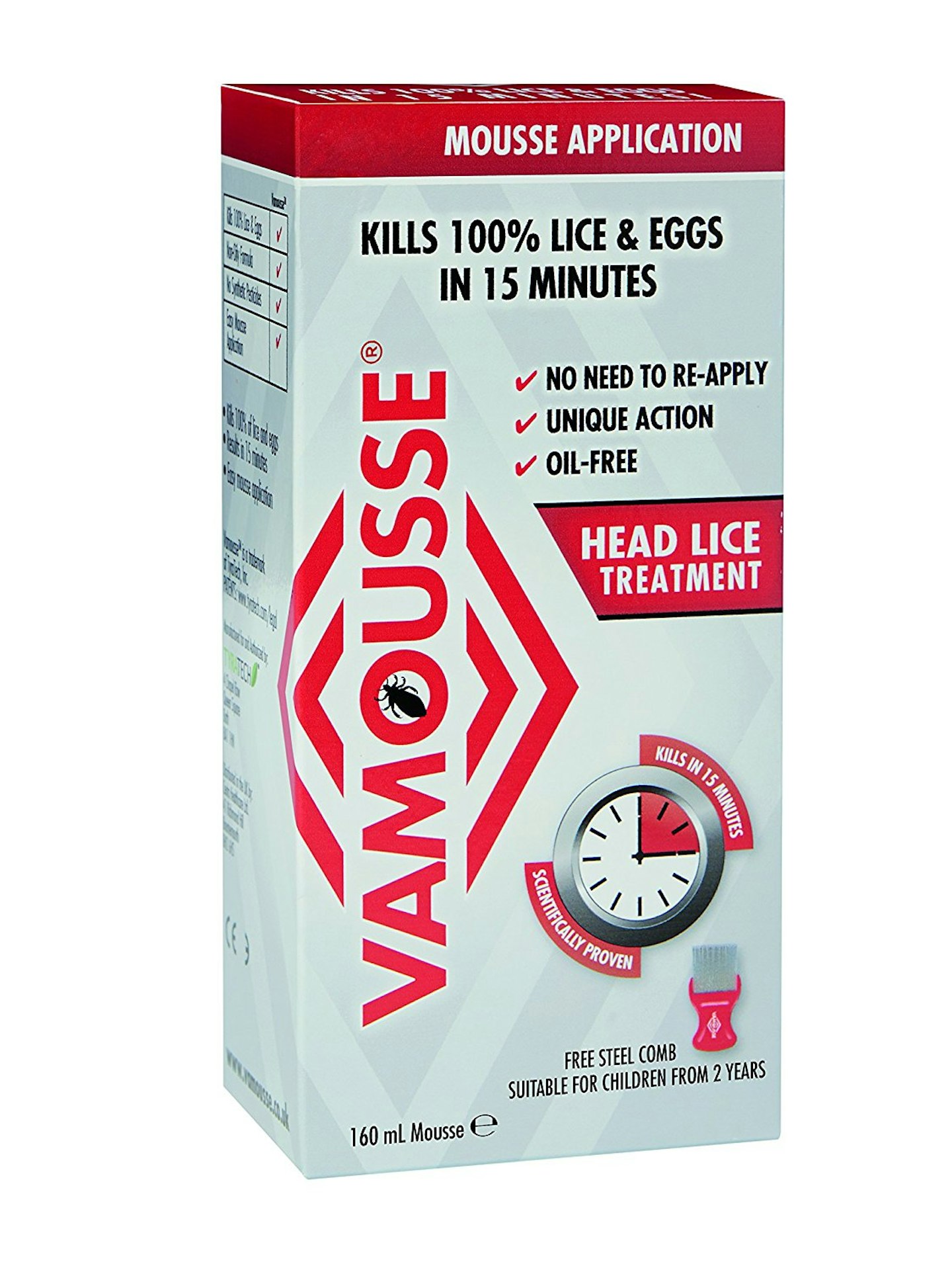 Vamousse Head Lice Treatment Mousse