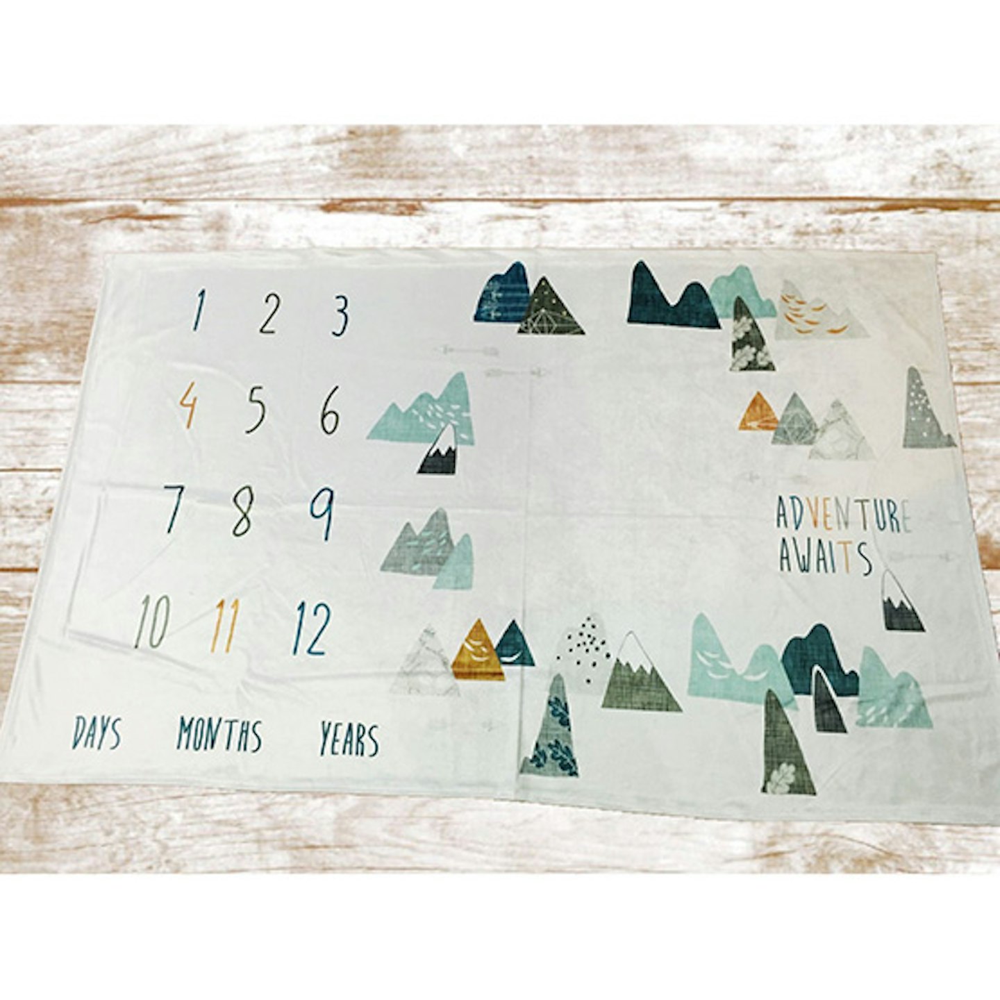 Adventure awaits milestone blanket