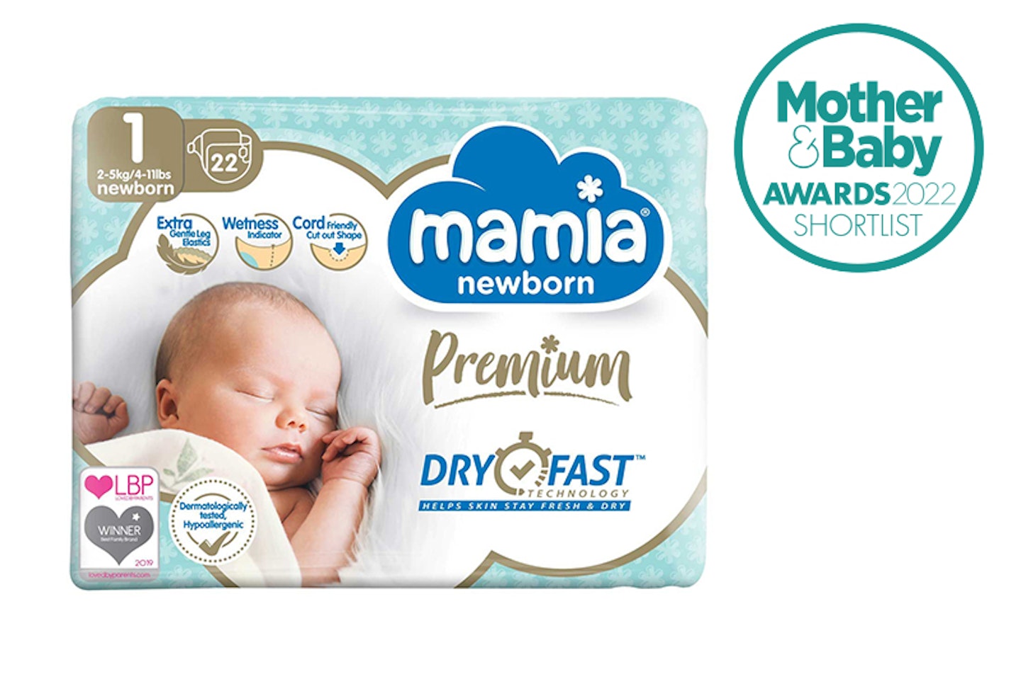Mamia Premium Nappies size 1