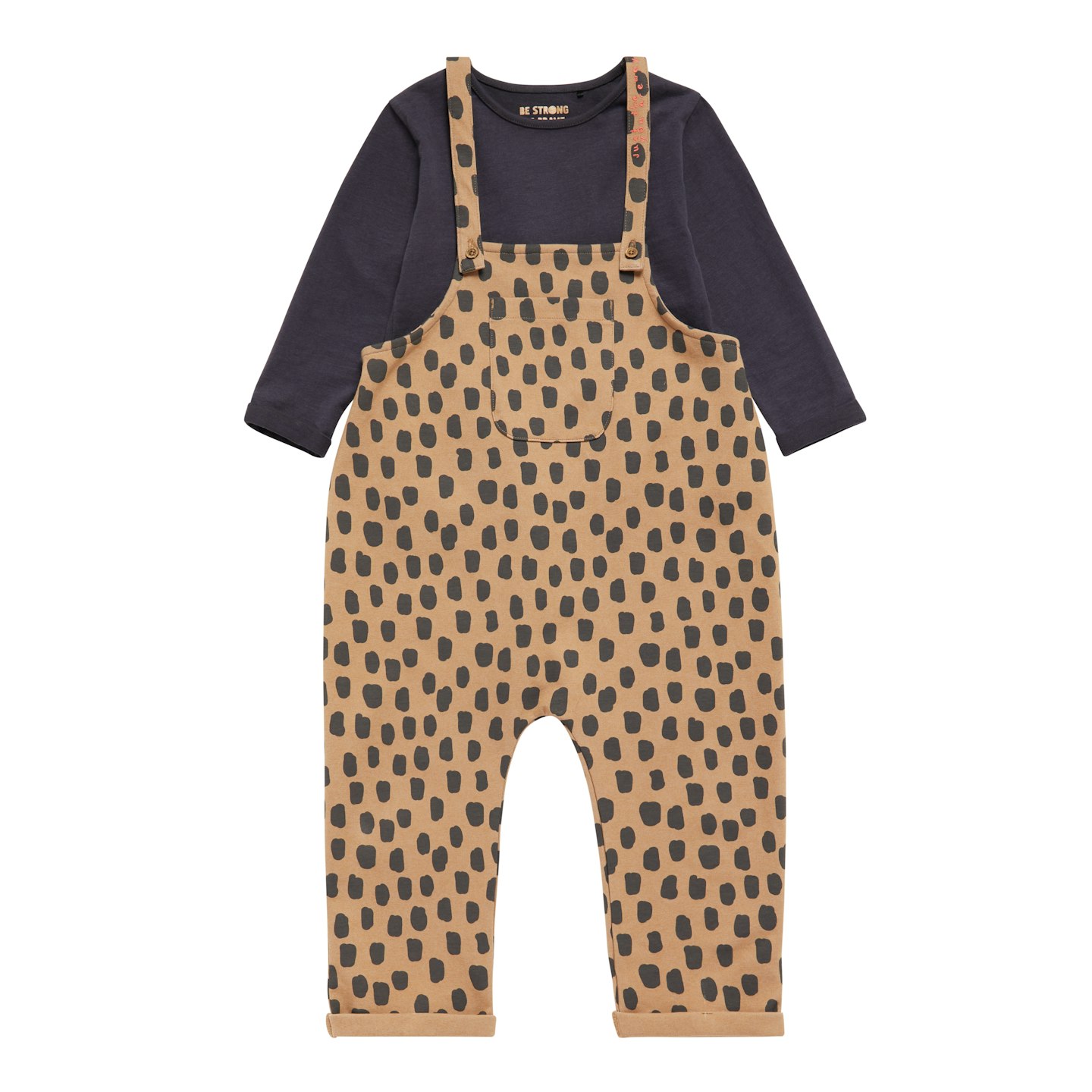 Alesha Dixon Spot Print Dungarees and Top Outfit