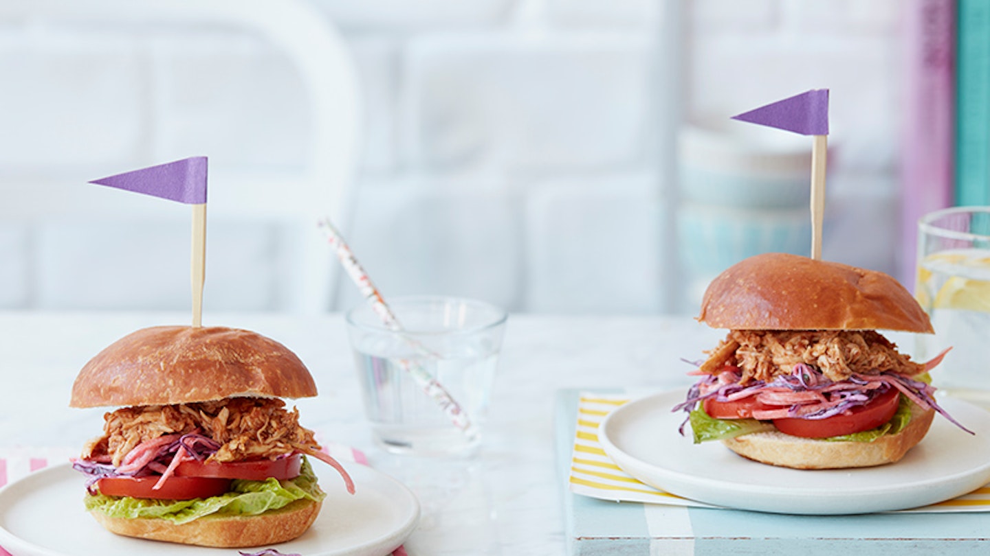 Annabel Karmel pulled chicken baps with apple coleslaw