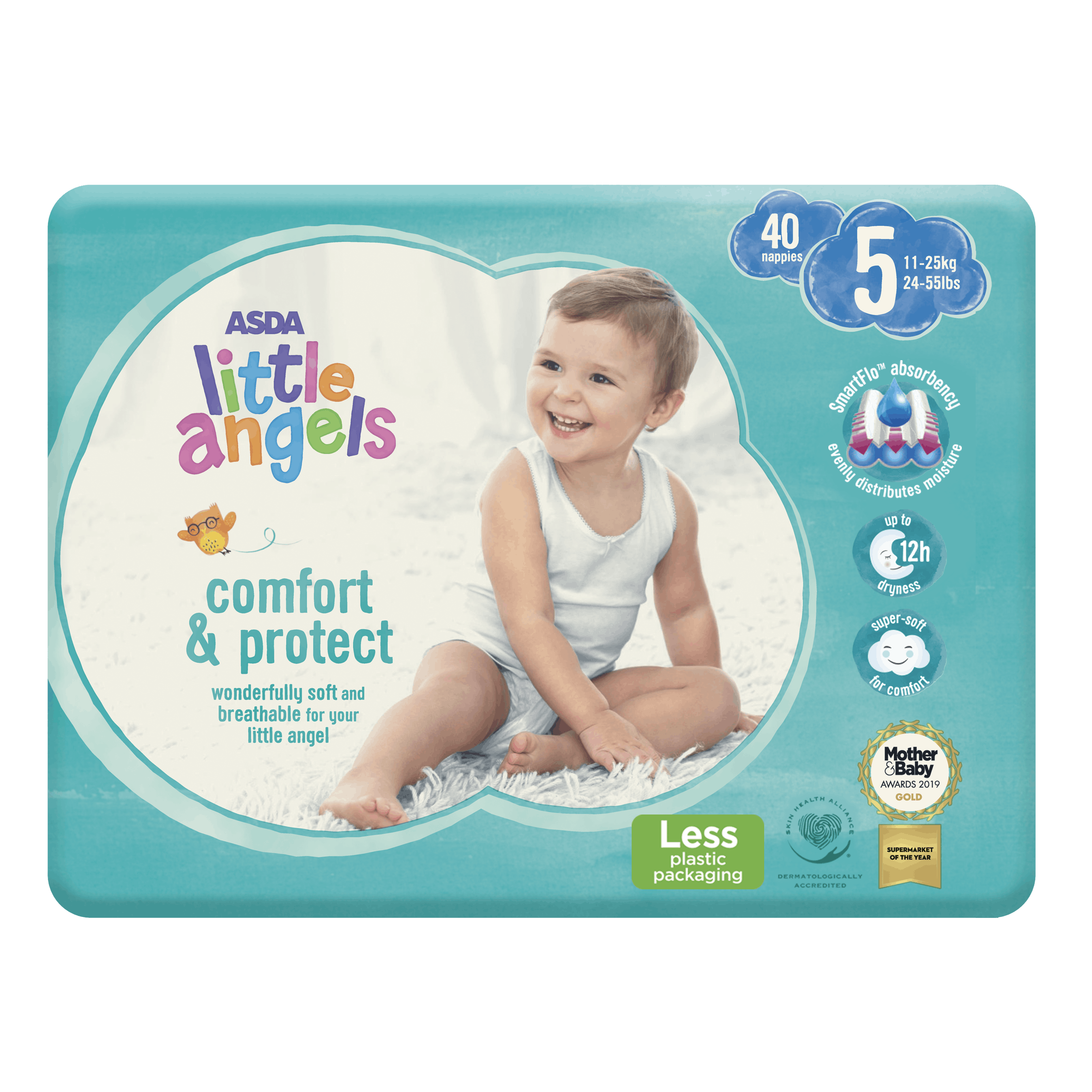 ASDA Little Angels Comfort & Protect size 5 nappies Reviews Mother