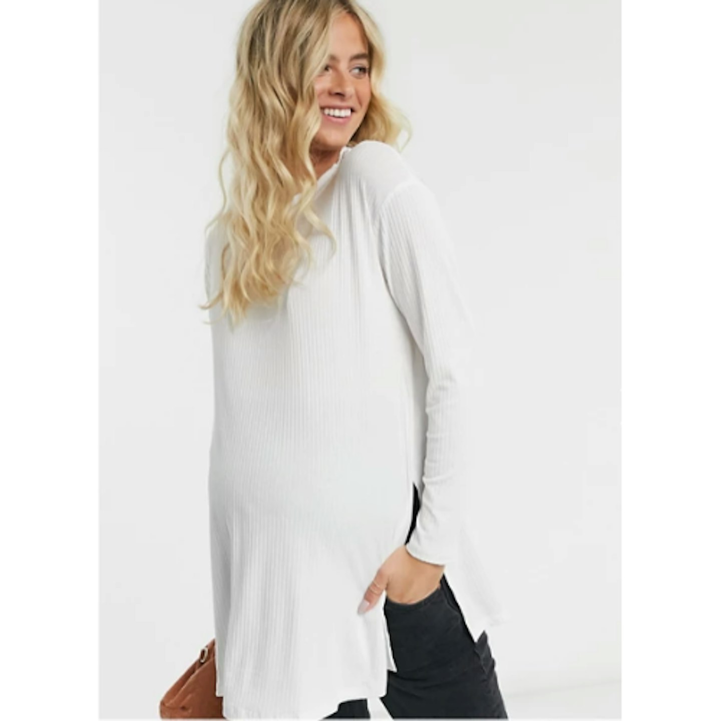ASOS DESIGN Maternity Top With Side Splits