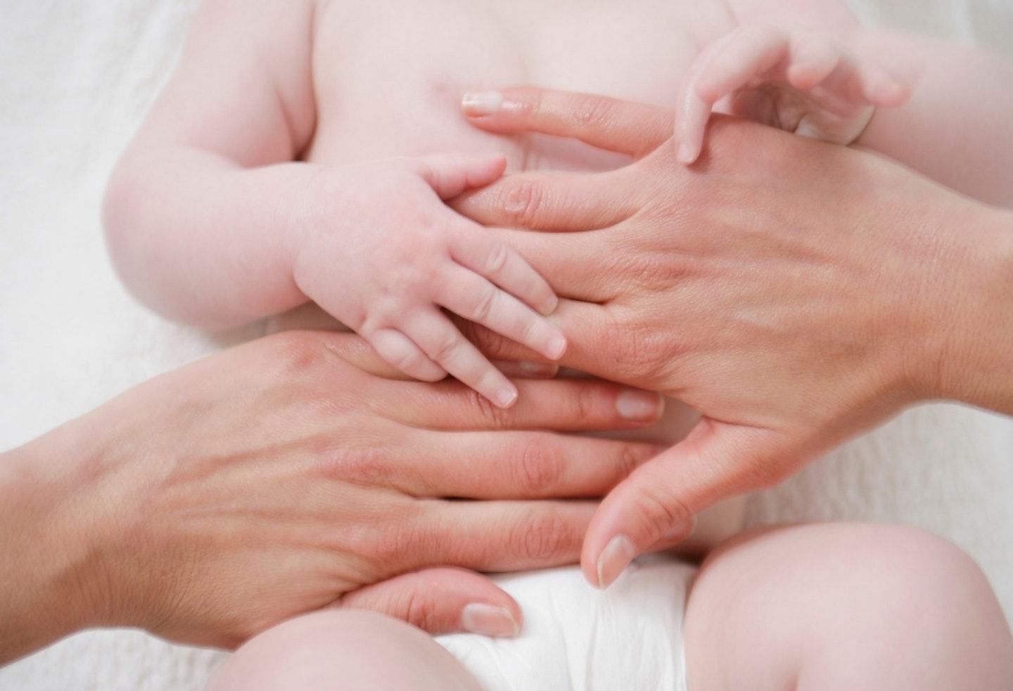 Baby tummy massage 