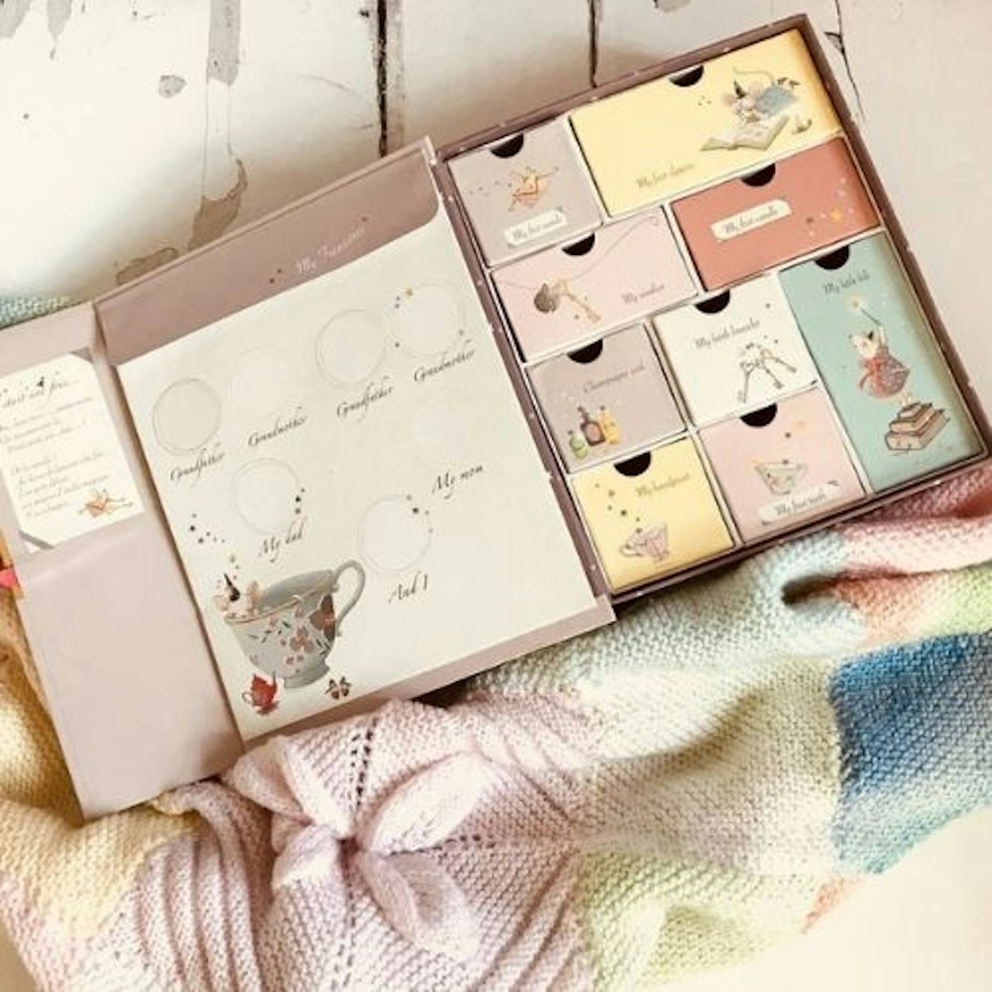 Baby Keepsake Souvenir Memories Box